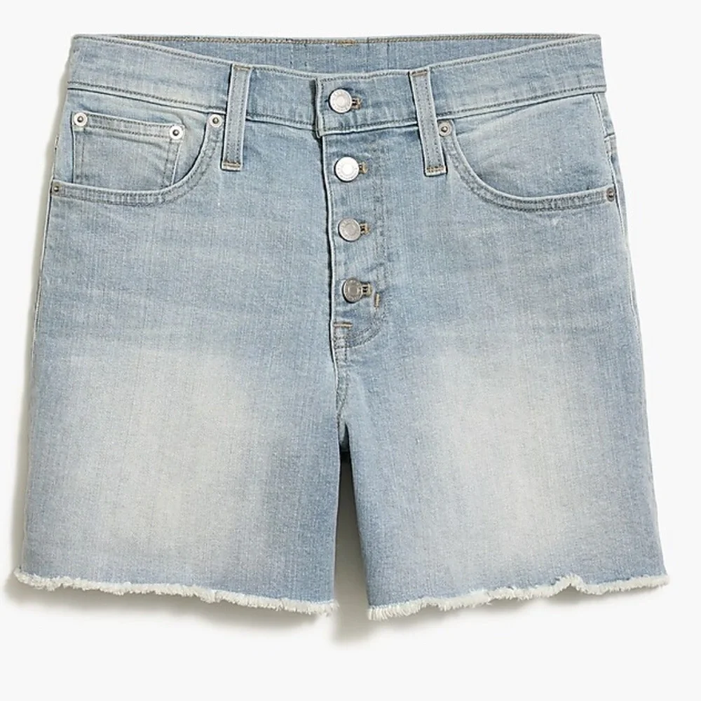 ✖️SOLD✖️•J.CREW• Button Front High Rise Denim Shorts L4673 Size 25 - Picture 10 of 10
